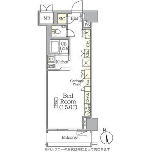 ワンルーム 間取り図