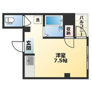 ワンルーム 間取り図
