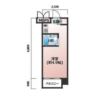 ワンルーム 間取り図