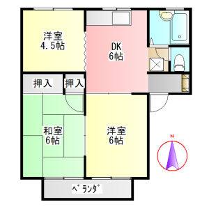 3DK 間取り図