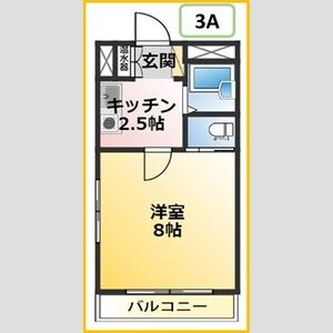 1K 間取り図