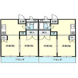 1DK 間取り図
