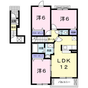 3LDK 間取り図