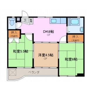 3DK 間取り図
