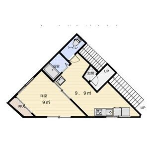 1DK 間取り図