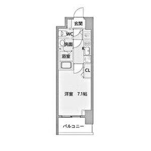 1K 間取り図