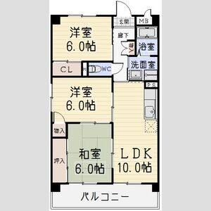 3LDK 間取り図