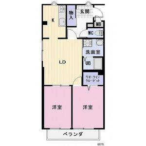 2LDK 間取り図