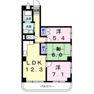 3LDK 間取り図