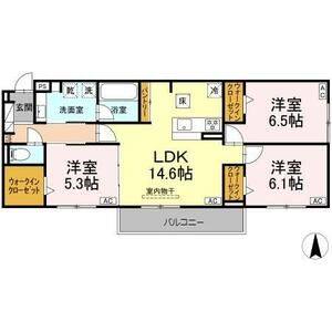 3LDK 間取り図