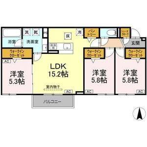 3LDK 間取り図
