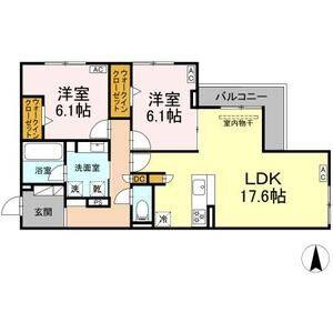 2LDK 間取り図