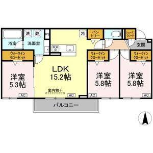 3LDK 間取り図