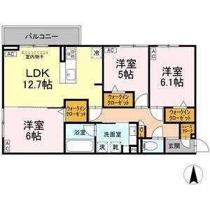 3LDK 間取り図