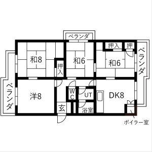 4DK 間取り図