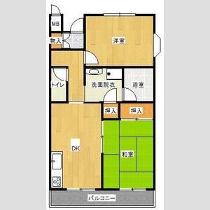 2DK 間取り図