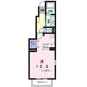 ワンルーム 間取り図
