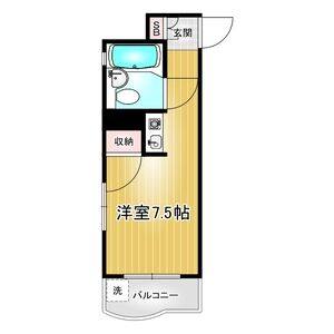 ワンルーム 間取り図
