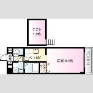 1K 間取り図