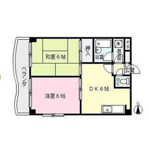 2DK 間取り図