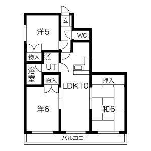 3LDK 間取り図