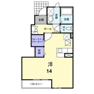 ワンルーム 間取り図