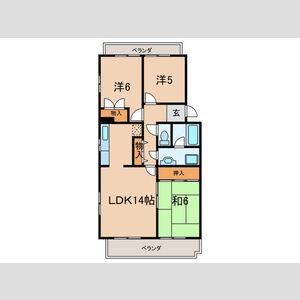 3LDK 間取り図