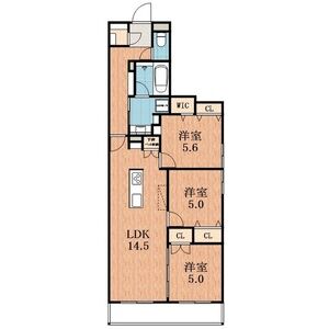 3LDK 間取り図