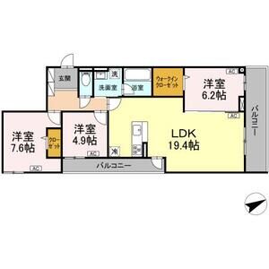 3LDK 間取り図