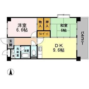 2DK 間取り図