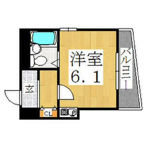 ワンルーム 間取り図