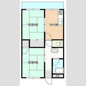 2DK 間取り図