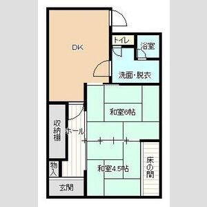 2DK 間取り図