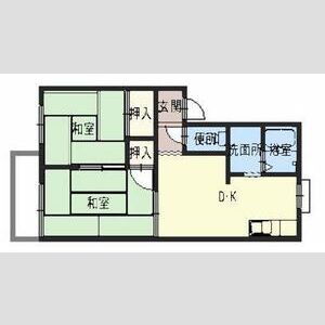 2DK 間取り図