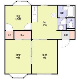 3DK 間取り図