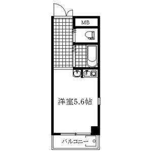 ワンルーム 間取り図