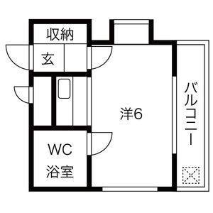 ワンルーム 間取り図