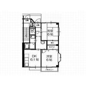 2DK 間取り図