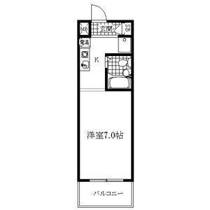 ワンルーム 間取り図