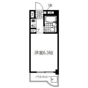 ワンルーム 間取り図