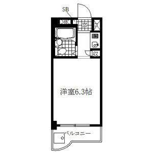 ワンルーム 間取り図