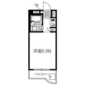 ワンルーム 間取り図
