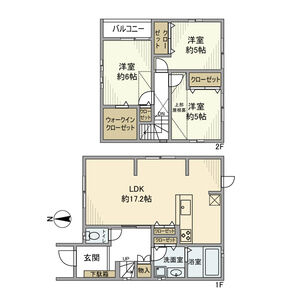 3LDK 間取り図