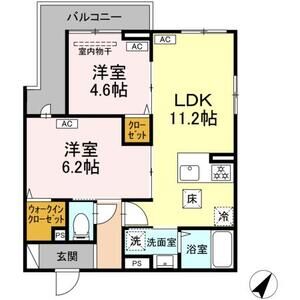 2LDK 間取り図