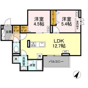 2LDK 間取り図
