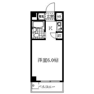 ワンルーム 間取り図