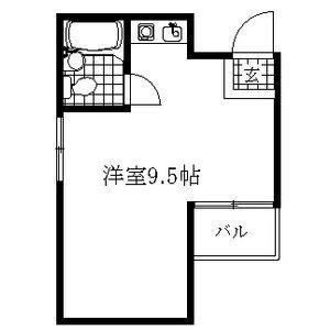 ワンルーム 間取り図