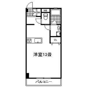 ワンルーム 間取り図