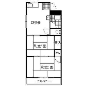 2DK 間取り図