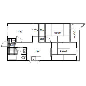 3DK 間取り図